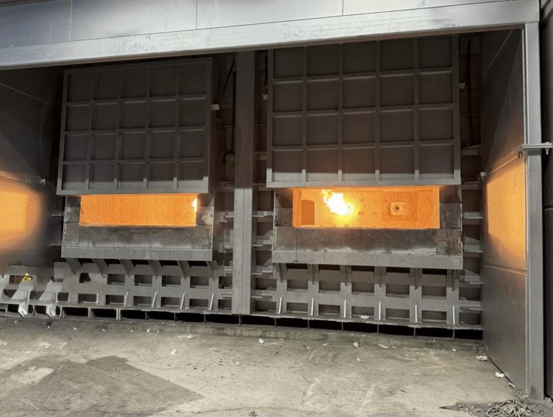 Industrial kiln stack fabrication, Hunter TX